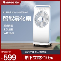 Gree WKY-30X60Bah5 landing turn page electric fan humidification remote control light sound smart WIFI fog fan