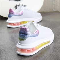 Hong Kong Tide brand air cushion couple small white shoes women 2021 Autumn New Wild thick soled shoes muffin sports women shoes
