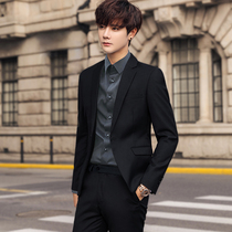 Suit suit suit men Korean slim business dress groom wedding coat youth dress casual suit