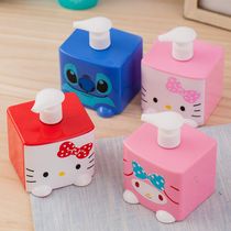 Cartoon household press bath bottle large-capacity lotion bottling travel portable hand sanitizer shampoo storage bottle