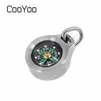Coyoo CPS1 titanium alloy copper mini compass outdoor finger compass portable camping night light waterproof