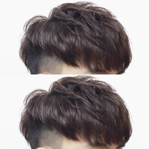 Wig mens short hair texture hot mens wig handsome Korean version of fake hair natural fluffy real hair top head replacement film