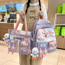 Bookpack girls in the third to sixth grade girls middle school students high-capacity coloured children shoulder bags