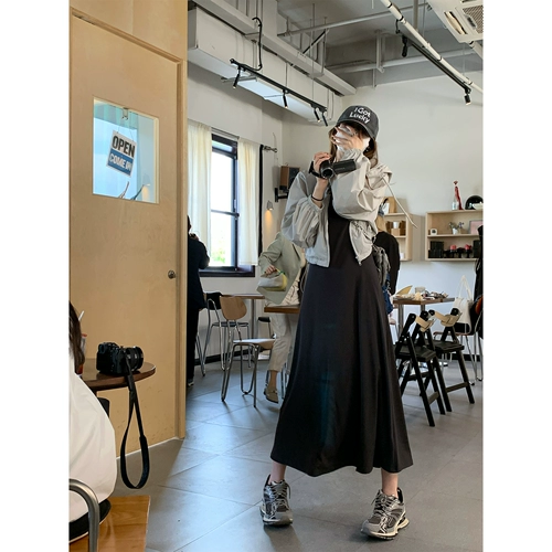 Тонкий кардиган, куртка, комплект с капюшоном