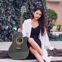 Yamaha sound folk acoustic guitar Beginner beginner Playing and singing 41 inch student bright light color guitar
