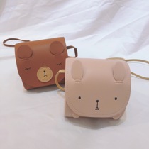 New Korean version Childrens bag baby cute cartoon Little Bear rabbit diagonal satchel with single shoulder bag 100 lap styling photo