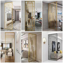 New Chinese Stainless Steel Screen Fake Mountain Partition Metal Swing Accessories Wall Cabinet Modern Restaurant Dining Room Dining Room Decoration Custom