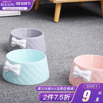 Dog bowl cat bowl cute dog basin anti-knock pet dog dog food basin water bowl Small large dog supplies rice basin drinking water
