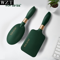 Spot dark green massage comb airbag comb Lady Shunfa negative ion curly hair white collar female