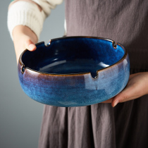 Microflaw large ashtray European retro coffee table ceramic ashtray home living room office multifunctional ashtray