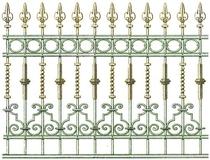 LaBlanche silicone stamp * seal LB1249 iron fence