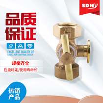 Brass three-way plug valve Boiler pressure gauge Three-way plug cork release valve High pressure valve Pressure gauge exhaust valve