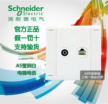 Schneider switch socket A5 Yingrun series TV telephone socket