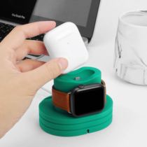  Suitable for Apple Watch Bluetooth headset 2-in-1 silicone bracket iWatch AirPods charging base