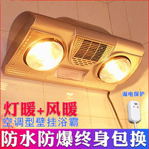 Small bathroom bath hedge hanging on the wall wall-mounted high-power special heating bulb air heating lamp warm