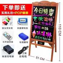 Will light blackboard pendulum stall with billboard handwriting screen writing tablet door with hanging charged led electronic fluorescent plate