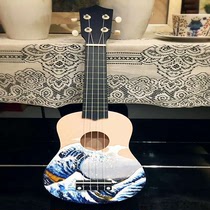 ✅Assemble ukulele diy handmade material package painted painting graffiti Wooden handmade creative