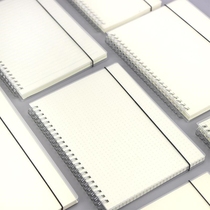 Notebook full white inner page without horizontal line this inner page all white blank frosted transparent A5 A6 B5 horizontal hand