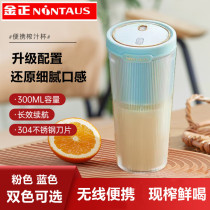 Gold Positive USB Charging Portable Juicing Cup Home Mini Electric Fruit Juicer Small Juicer Pressed Juice Cup