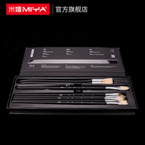 Mia One World Hardcover Edition 12 Water Chalk Brushwork Painting Brush Fan Pen Hook Line Pen Gift Box Set