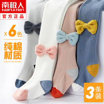 Childrens pantyhose cotton spring and autumn thin girls leggings outside wearing baby and thick baby autumn and winter foreign gas