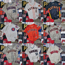 US professional baseball uniform cardigan hip hop Hip Hop Hip Hop Hip Hop shirt shirt short sleeve hip hop v collar couple size BF wind