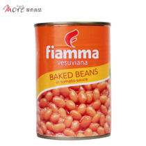 Mofang Italy imported volcanic tomato juice baked beans 400g (cooked) Western food raw materials ready to eat