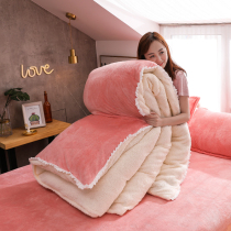 (Monthly sales 59561) light luxury new Noble cashmere four-piece set autumn and winter thick warm and anti-static girl sheets 3