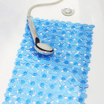 JANEOUYA fashion PVC floor mat Creative blue pebbles bathroom non-slip mat Bathroom shower mat