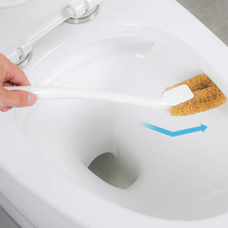 Toilet cleaning brush household toilet toilet cleaning long handle brush U-shaped palm brush bristle toilet brush hanging wall