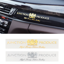 Car decoration label JP metal car sticker central control decoration sticker modified car window side label rear scratch cover sticker