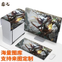 Computer cover set desktop League of Legends monitor keyboard host dust cover cloth three-piece set 24 inch 22 inch customized