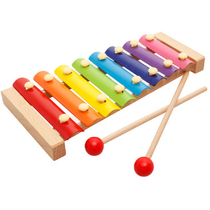 Early childhood children baby eight-tone xylophone hand knock piano 8 months baby puzzle music toy 1-2-3 years old early education