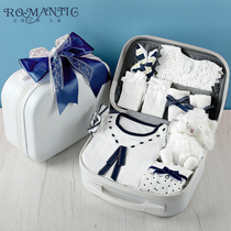 Baby gift box men and women baby blue ocean style new gift items gift package Spring and Autumn Full Moon full moon Cotton