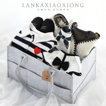 Newborn baby clothes spring and autumn gift box set pure cotton baby newborn gift bag male and girl high-grade gift