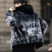 2022 Winter New Jacket Cover Men Tide Gold Mink Han Edition Han Han Leisure and Thick Fur Fur Hall