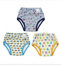 Spring and Autumn three-layer cloth diapers for men and women Baby learning pants baby training pants can be washed repeatedly