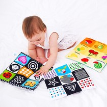 Baby Jiugongge Newspaper Cloth Book Tone Books Cant Tear Educational Toys Infant Color Black and White Visual Cognition