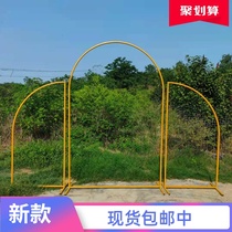 New wedding props arch arch stage background welcome ornaments wedding decoration wedding iron flower stand