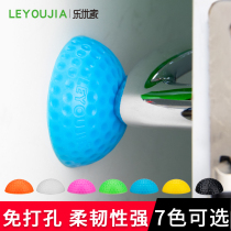 Safety anti-collision door stopper door bumper Bathroom silent door suction silicone punch-free top door stopper door stopper door top household