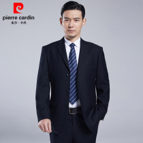 Pierre Cardin Spring and Autumn Suit Set Male Middle-aged Business Professional Dress Suit Large Size Wedding Dress Dad Dress