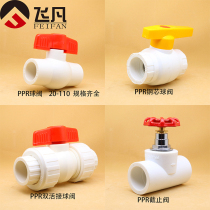 PPR full plastic double valve steel core ball valve lift type globe valve 20 25 32 40 50 63 75 90