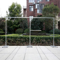 Wedding wedding props thickened square tube galvanized background shelf Background gauze curtain curtain retractable bracket