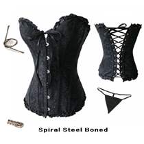 Steel osteoclaves waist underwear lacing palace-style bungles body-clad body clothes tight close-up outside wearing shaping clothes slimming clothes