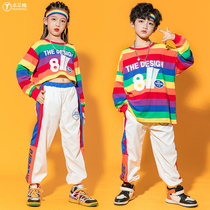 New Years Day childrens cheerleading costumes girls jazz dance trades mens clothing street dance suits hip-hop sports costumes