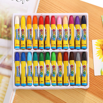 Del 6963 art supplies 24 color oil painting stick not easy to stick children crayon painting supplies students learning