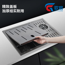 Singing invisible sink with cup washer hidden nano black pool thickened bar Middle Island Taichung Basin single trough
