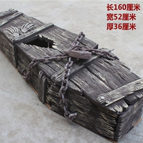 Halloween horror coffin bar haunted house house escape decoration dummy head skeleton broken bone set props