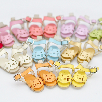 taobao agent OB11 Meijie Pig Doll clothes DIY accessories sandals cute cat shoes