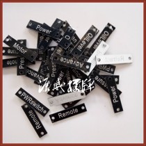 Customized Distribution Cabinet button indicating two-color board acrylic carving custom electrical signage nameplate